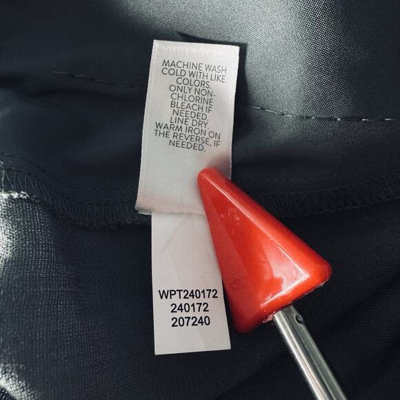 NWOT J.Jill Linen Stretch Pant Medium Petite Green Linen Blend Wide Leg Pockets - Picture 7 of 7